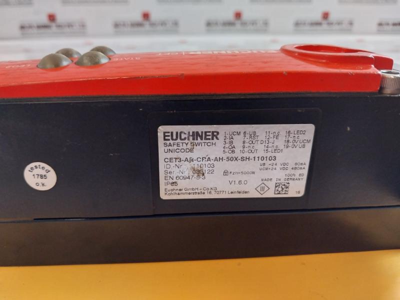 Euchner Cet3-ar-cra-ah-50X-sh-110103 Safety Switch 24Vdc