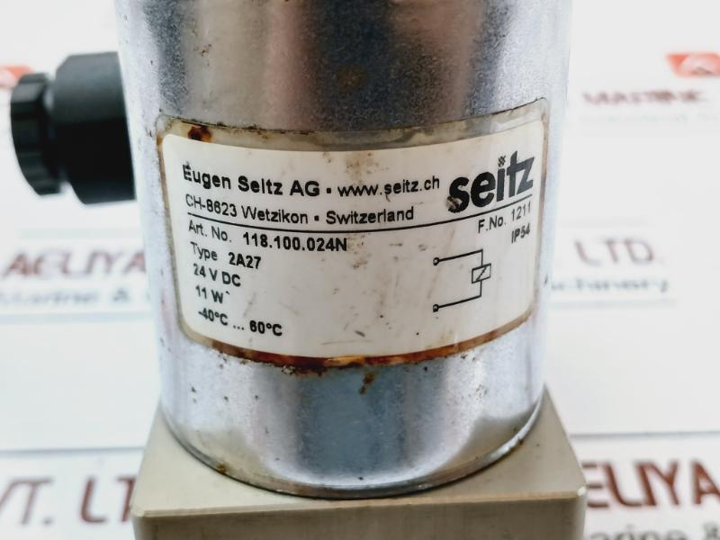 Eugen Seitz 118.100.024N Solenoid Valve With Coil 24V Dc, Ip54 11W F. No 1211