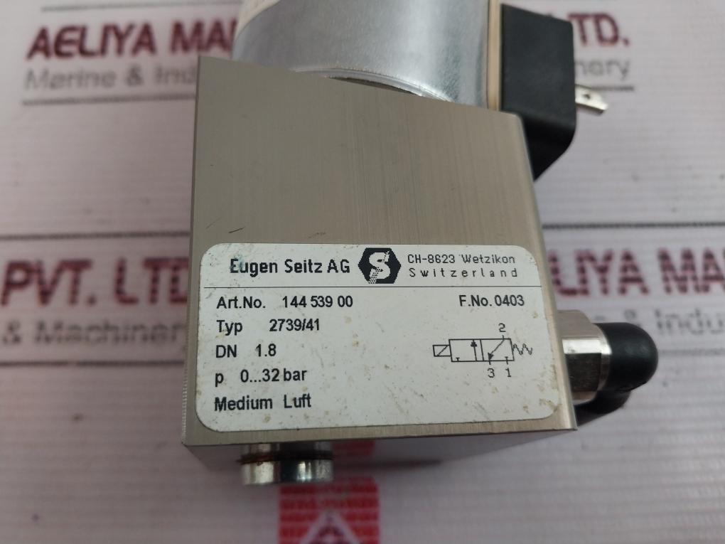 Eugen Seitz 118 156 110 N Solenoid Valve 32 Bar 10A 250V