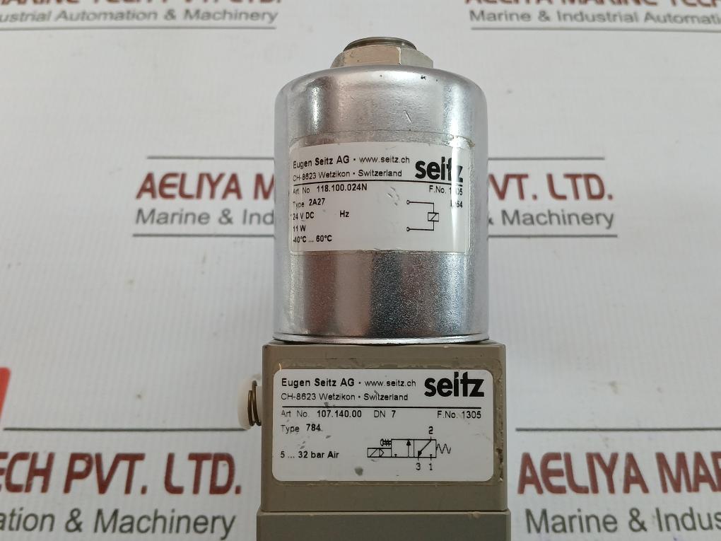 Eugen Seitz 3/2-way Electro-pneumatic Valve Ip54 118.100.024N
