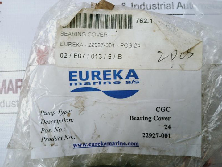 Eureka 22927-001 Bearing Cover 762.11.30.022