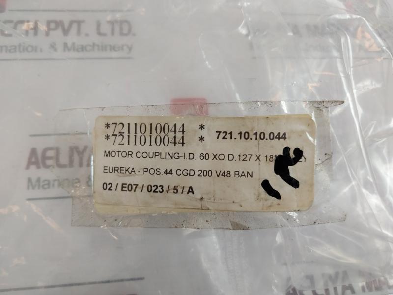 Eureka Cgd 200 V48 Ban Motor Coupling, I.d. 60mm, O.d. 127mm