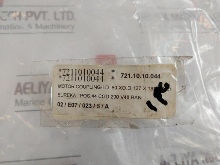 Eureka Cgd 200 V48 Ban Motor Coupling, I.d. 60mm, O.d. 127mm