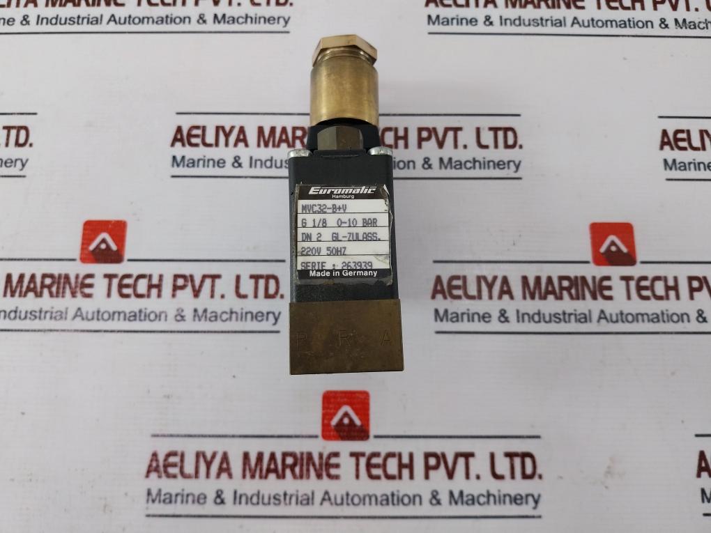 Euromatic Mvc32-b+V 2/2 Way Solenoid Valve 0-10 Bar 220V 50Hz