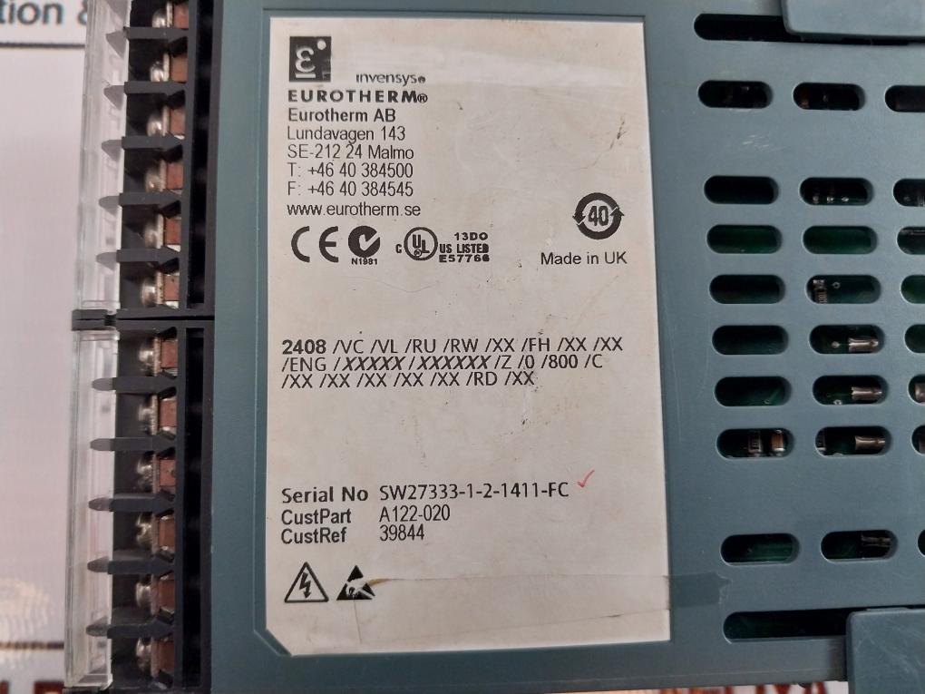 Eurotherm 2408 Temperature Controller 240Vac