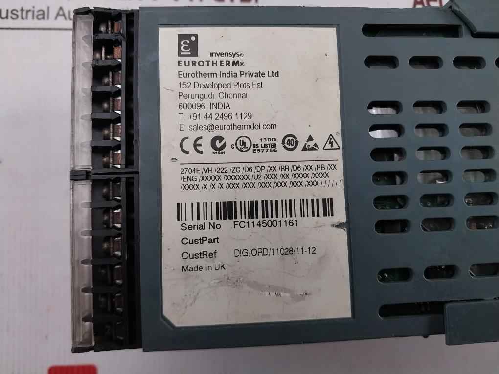 Eurotherm 2704f Advanced Multi-loop Temperature Controller 2a 240vac 20w