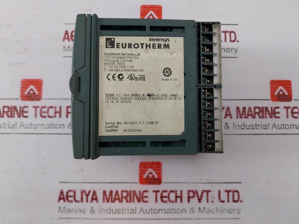 Eurotherm 3208 Temperature/ Process Controller 100-240vac 12vdc 0-10v 0-20ma