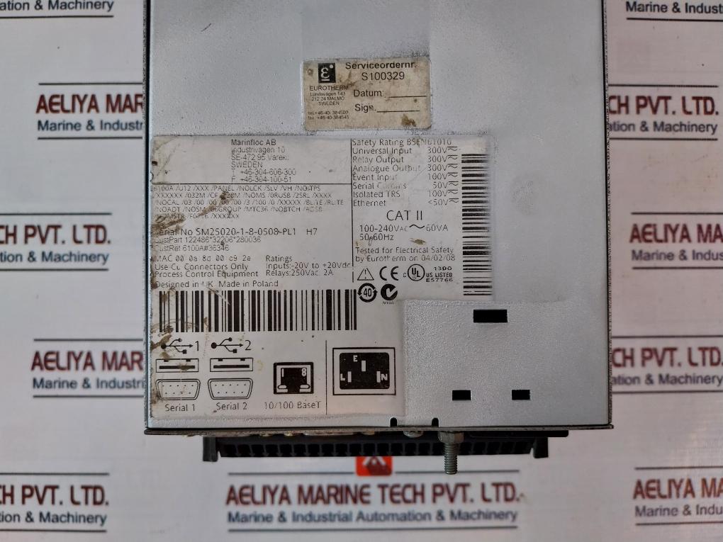 Eurotherm 6100A#36346 Paperless Graphic Recorder 122486*32206*280036, 250Vac, 2A