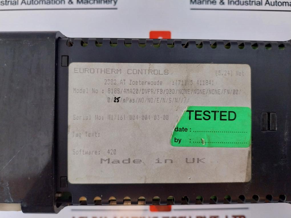 Eurotherm 818S Digital Temperature Controller 100-240Vac +10%-15% 48-62Hz 8.5W