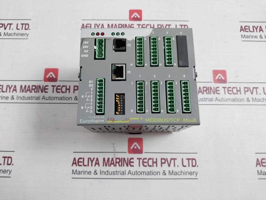 Eurotherm Modbus/Tcp Mini8 Loop Controller Ip20 18 Vdc To 28.8Vdc 15W 50/60 Hz