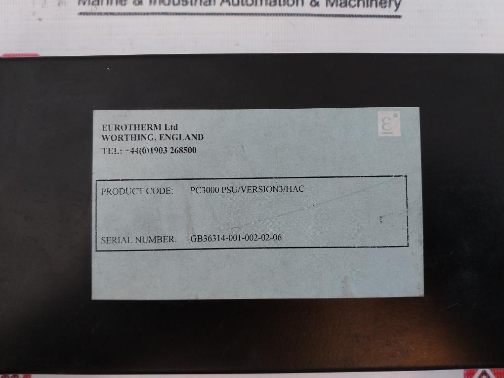 Eurotherm Pc3000 Psu/Version3/Hac Process Control System 85-132V