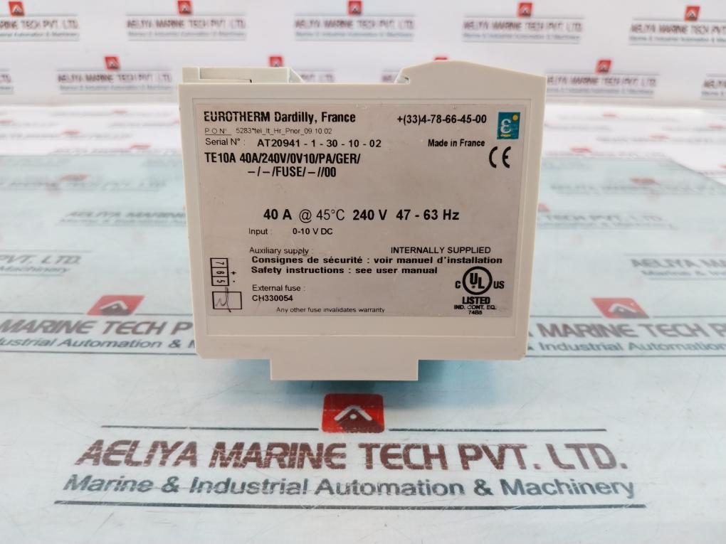 Eurotherm TE10A Power Controller 0-10V DC