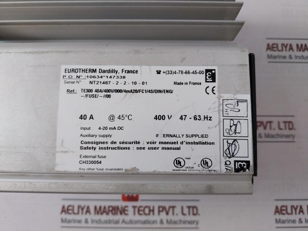 Eurotherm Te300 Power Controller 400V 47-63Hz 4-20 Ma Dc