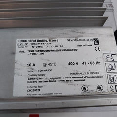 Eurotherm Te300 Power Controller 4–20 Ma Dc Ch260024 400V 47-63 Hz