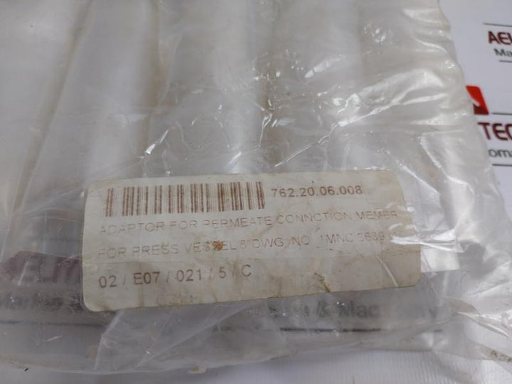 Evac 10093 Adaptor For Permeate Connection Membrane For Press Vessel 8