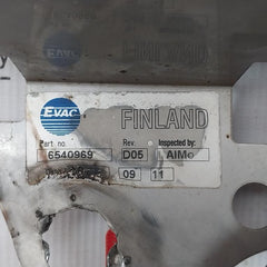 Evac 5774002 Rev D05 Vacuum Toilet Back Plate Assembly 6540969