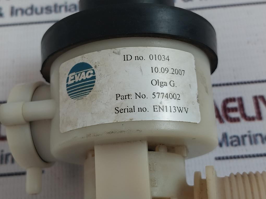 Evac 5774002 Water Valve 5774400