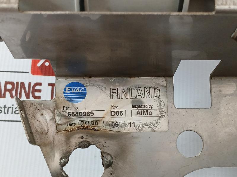 6540969 Marine Vacuum Toilet Back Plate Assembly Rev D05 Evac
