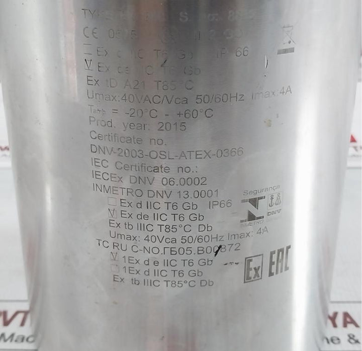 Ex 286 Hernis 40Vac 50/60Hz Explosion-protected Camera Housing