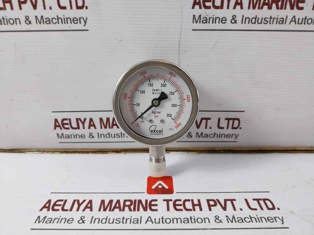 Excel En 837-1 Analog Pressure Gauge 0-5000 Psi