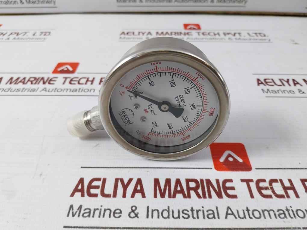 Excel En 837-1 Analog Pressure Gauge 0-5000 Psi