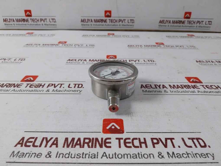 Excel En 837-1 Analog Pressure Gauge 0-5000 Psi