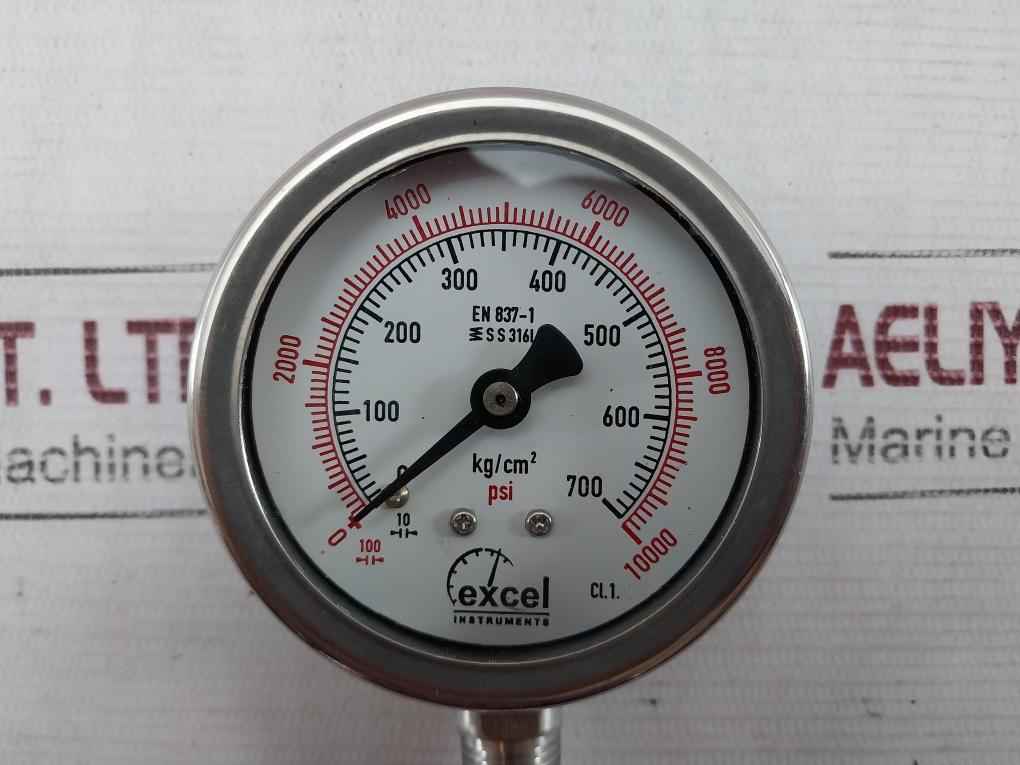 Excel En 837-1 Wpt-25-2-2Nm Digital Pressure Gauge 0-10000 Psi
