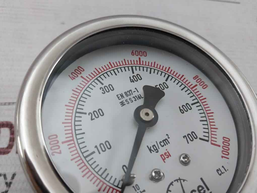 Excel En 837-1 Wpt-25-2-2Nm Digital Pressure Gauge 0-10000 Psi 63 Mm/2.5 Inch