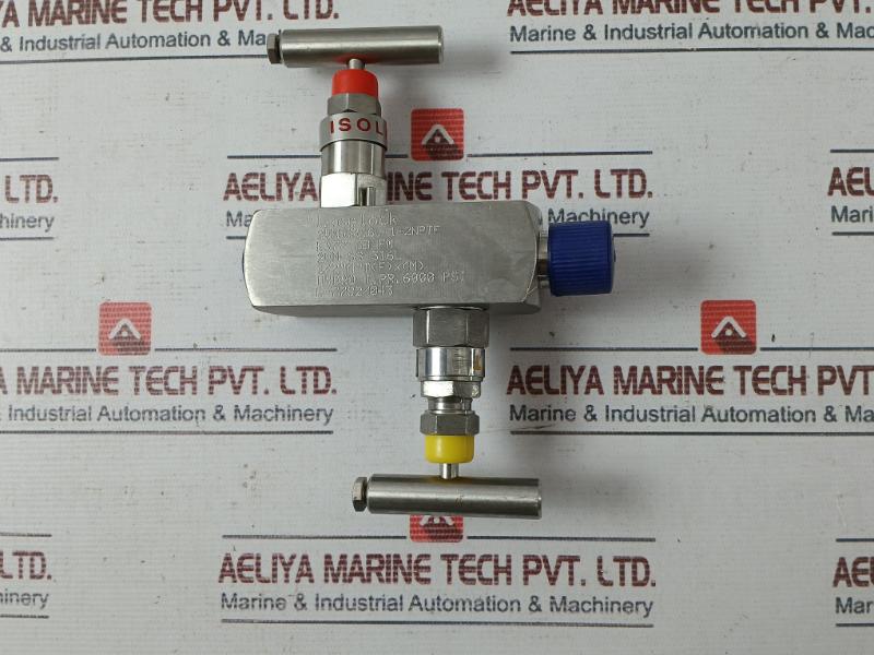 Excelock 2Vmss316L-1-2Nptf Stainless Steel 316L Needle Valve E377 Cb Fm