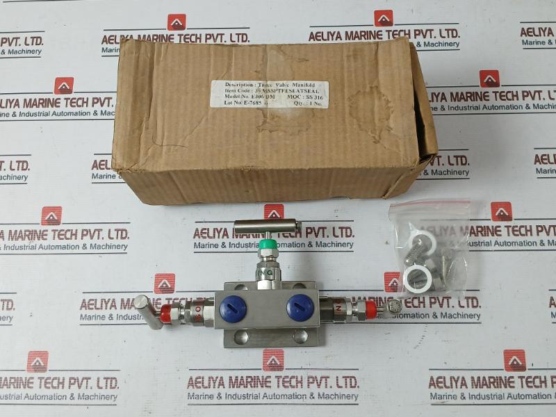 Excelock 3Vm/T-ss 316 Three Valve Manifold E306 Dm 6000 Psi E-7685/1435
