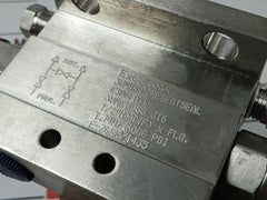 Excelock 3Vm/T-ss 316 Three Valve Manifold E306 Dm 6000 Psi E-7685/1435
