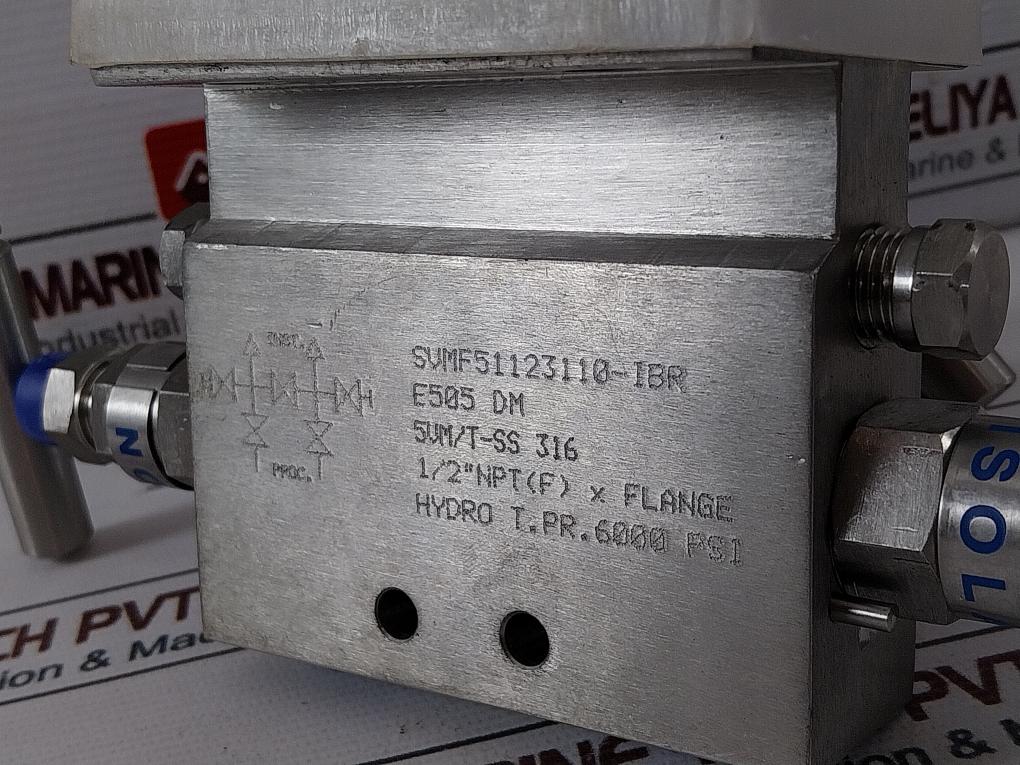 Excelock 5Vm/T-ss 316 Needle Valve Svmf51123110-ibr E505 Dm