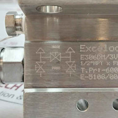 Excelock E306Dm/3Vm-t Valve Manifold 1/2"Npt X Flg.-ss316-nace 6000 Psi