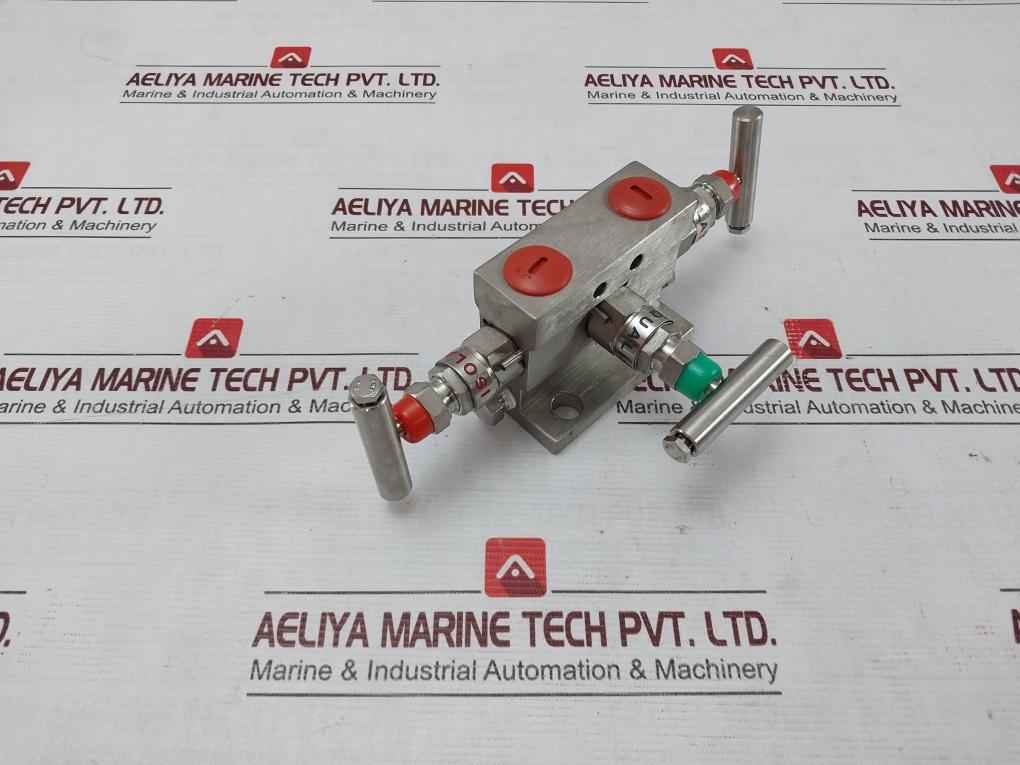 Excelock E306Dm/3Vm-t Valve Manifold 1/2"Npt X Flg.-ss316-nace 6000 Psi
