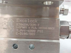 Excelock E306Dm/3Vm-t Valve Manifold 1/2"Npt X Flg.-ss316-nace 6000 Psi