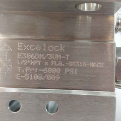 Excelock E306Dm/3Vm-t Valve Manifold 1/2"Npt X Flg.-ss316-nace 6000 Psi