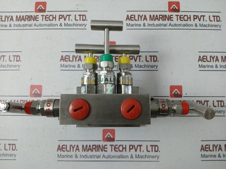 Excelock E505 Dm T-type 5-way Manifold Valve 6000 Psi E-7257/186