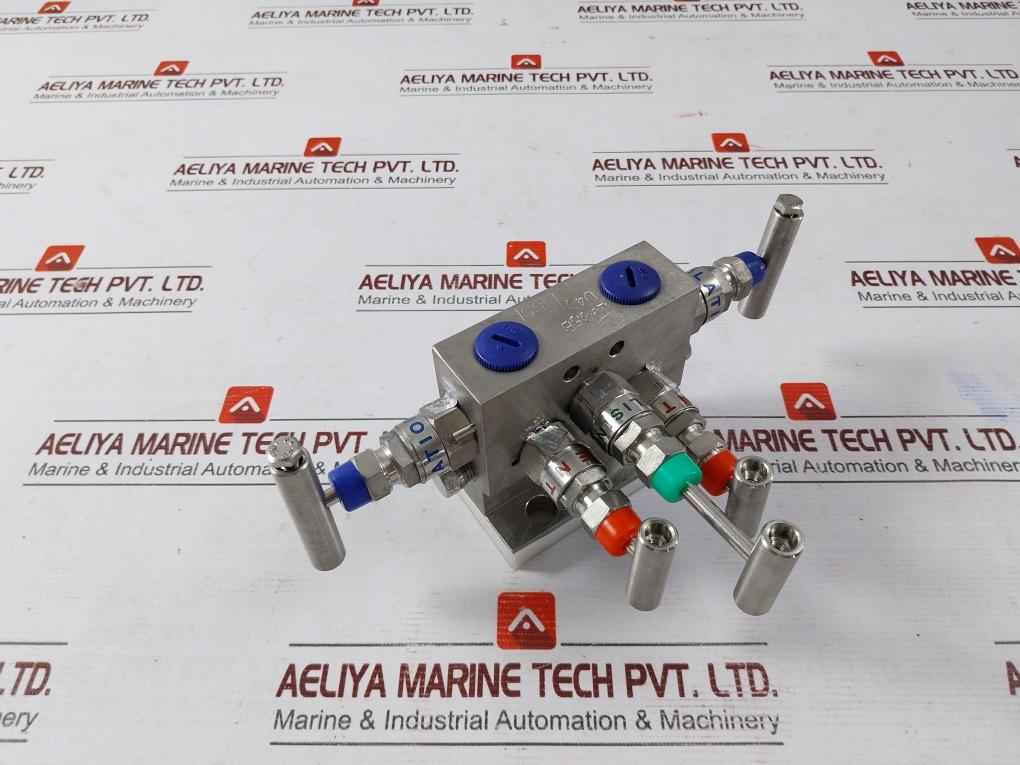 Excelock E505 Dm Valves &amp; Manifold 1/2"Npt (F) X Flange Hydro T.Pr.6000 Psi