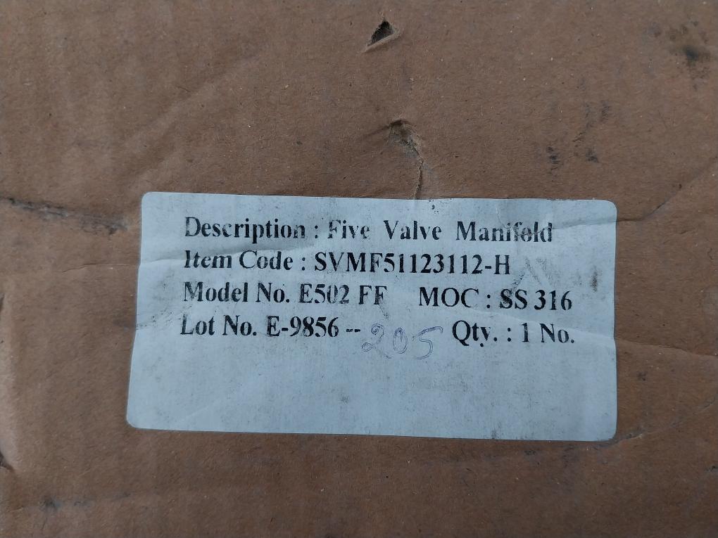 Excelock Svmf51123112-h Manifold Valve E502 Ff