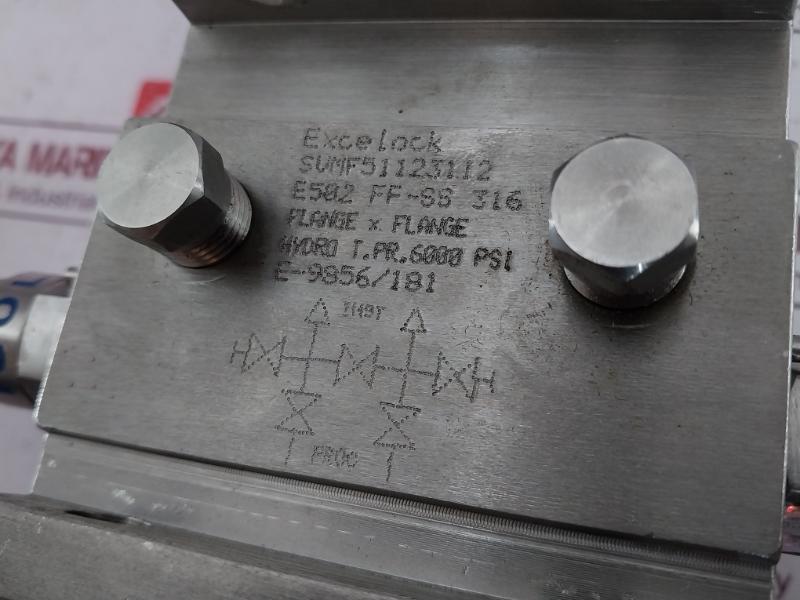 Excelock Svmf51123112 Five Valve Manifold 6000 Psi Ss 316 E502 Ff