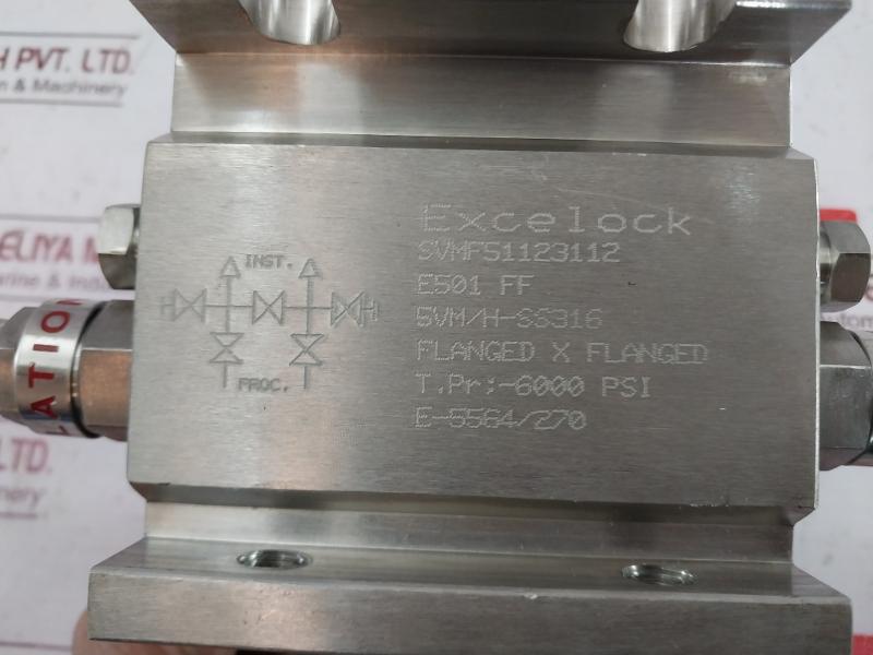 Excelock Svmf51123112 Five Valve Manifold E501 Ff Ss 316