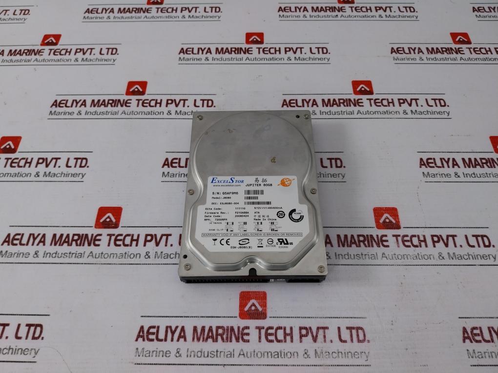 Excelstor Jupiter J8080 80Gb Hard Drive 490/600Ma P210A8Ba Ata