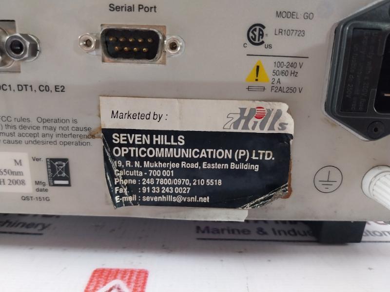 Exfo Fva-3100B-e-89 Variable Attenuator 100-240V 50/60 Hz