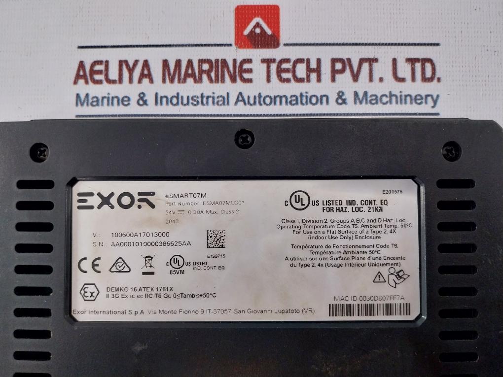 Exor Esma07mu301 Industrial Touch Panel Class 2
