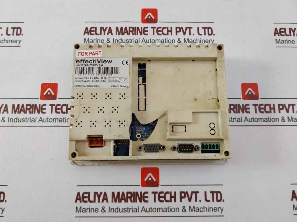Exor Ev058-tst-2A Operator Interface 24Vdc 0.4A V2.6-2.4-caa 1006 (Not Working)
