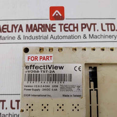 Exor Ev058-tst-2A Operator Interface 24Vdc 0.4A V2.6-2.4-caa 1006 (Not Working)