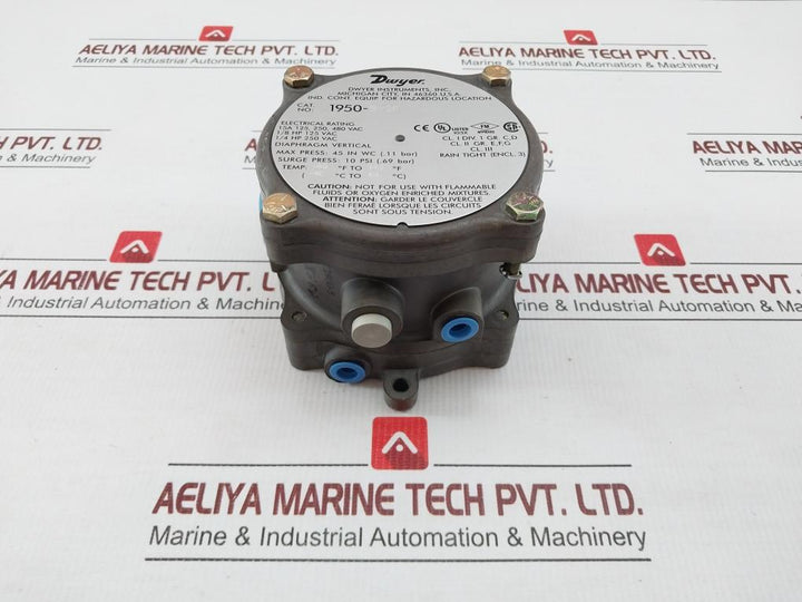 Explosion-proof Differential Pressure Switch 1950-5-2F Dwyer 10Psi