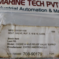 Expro 2091001109 Seat Valve