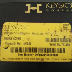 F79E-012M Keystone Pneumatic Actuator 24Vdc 2W