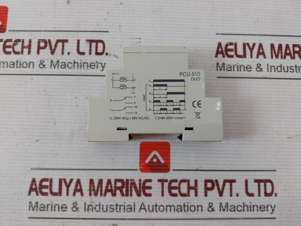 F&F Pcu-510 Duo Timing Relays 2X8A 250V 230V Ac/Dc